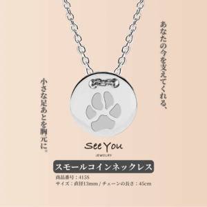【See You Jewelry】スモールコインネックレス シルバー