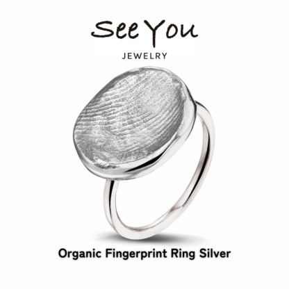 【See You Jewelry】オーガニック指紋刻印リング シルバー