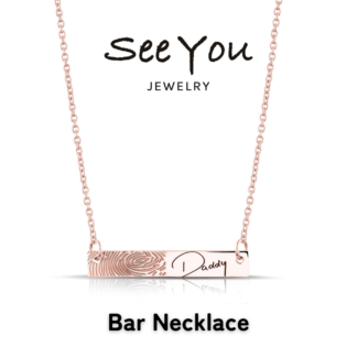 【See You Jewelry】バー・ネックレス ローズゴールド