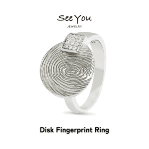 【See You Jewelry】ディスク型指紋刻印リング