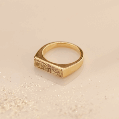 【See You Jewelry】シグネットリング イエローゴールド